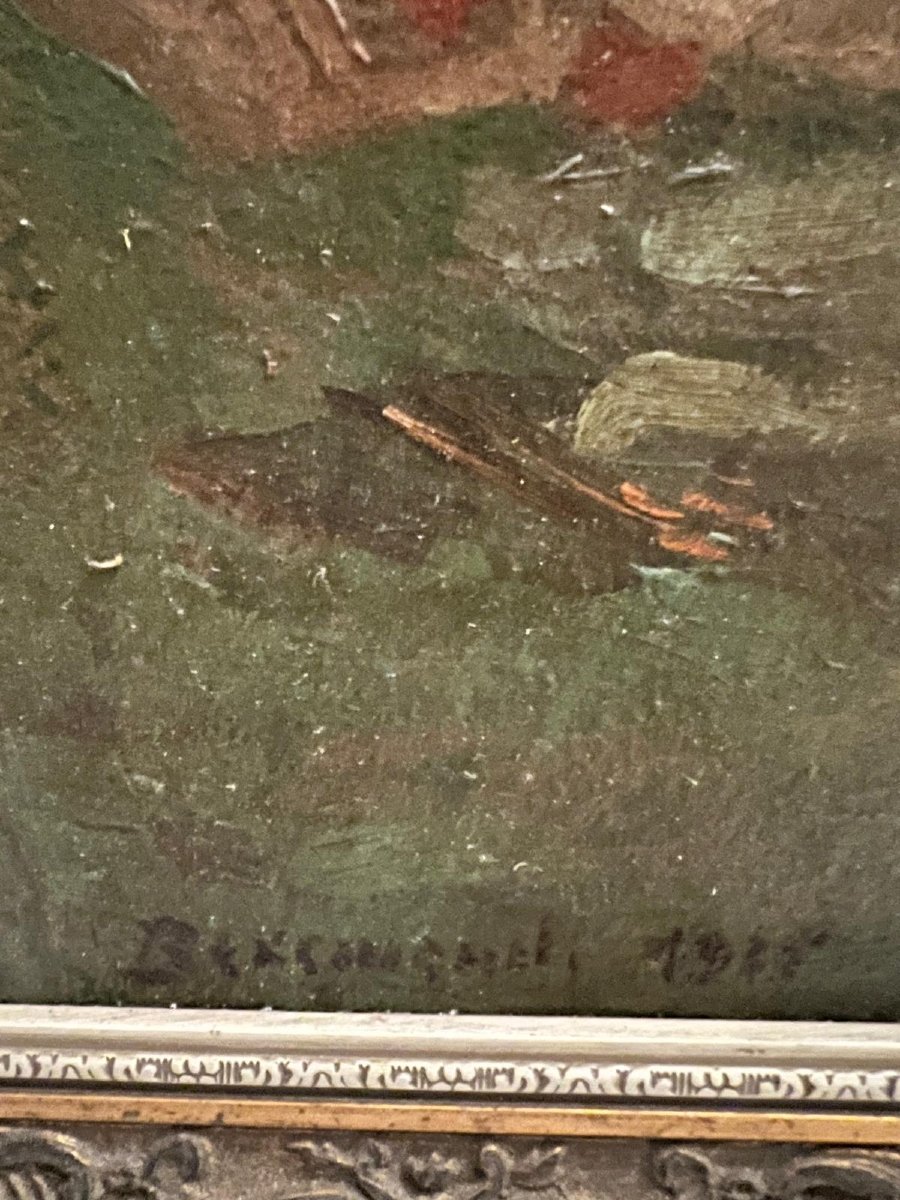 Painting: *rest In Music* By Eber Sãndor (1909–1985), Oil On Cardboard. -photo-1