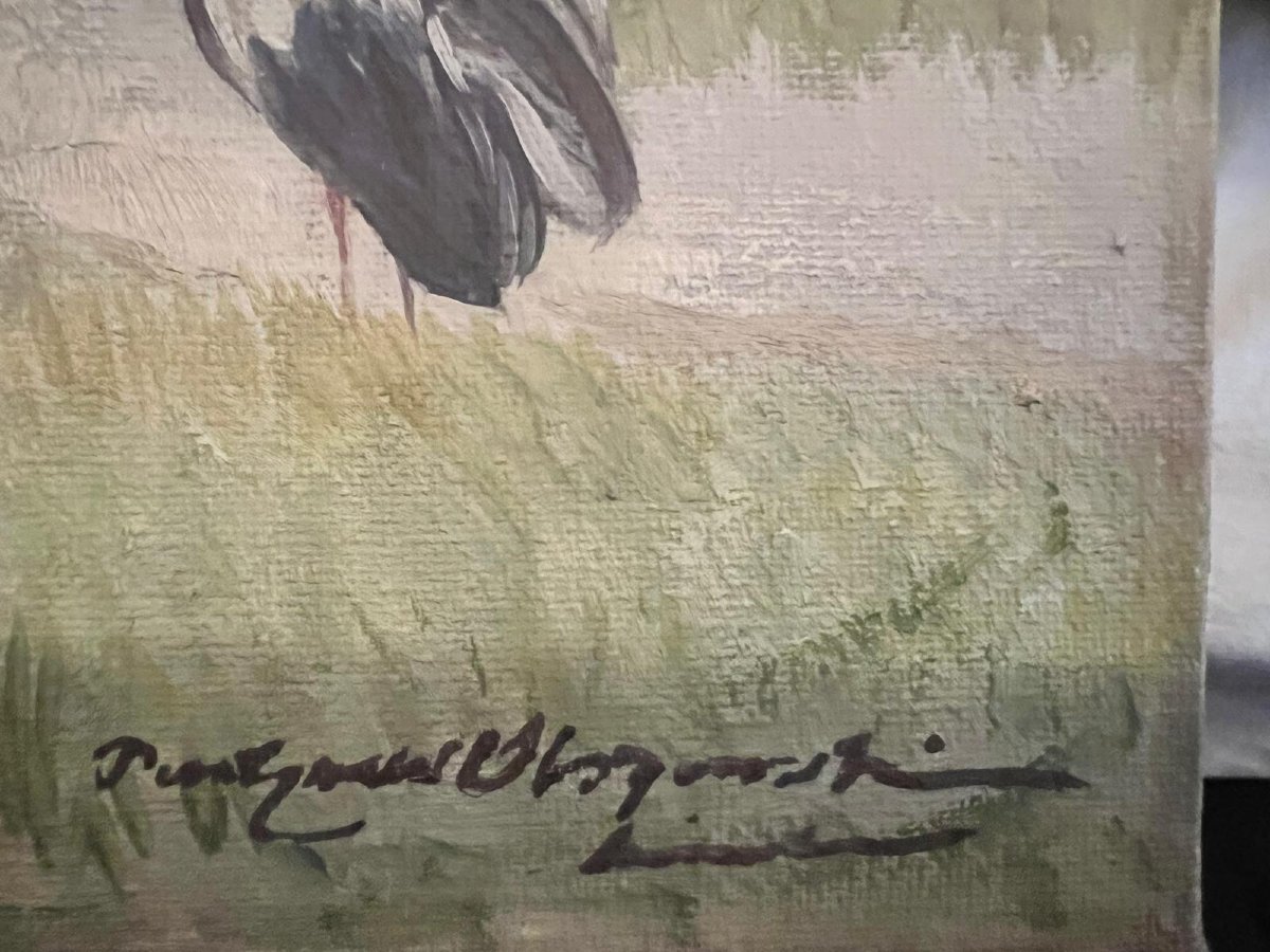 Tableaux Deux formant Pendant Signé Karl Eward Olszewski 1884-1965 Beaux Cadres Huile sur toile-photo-4