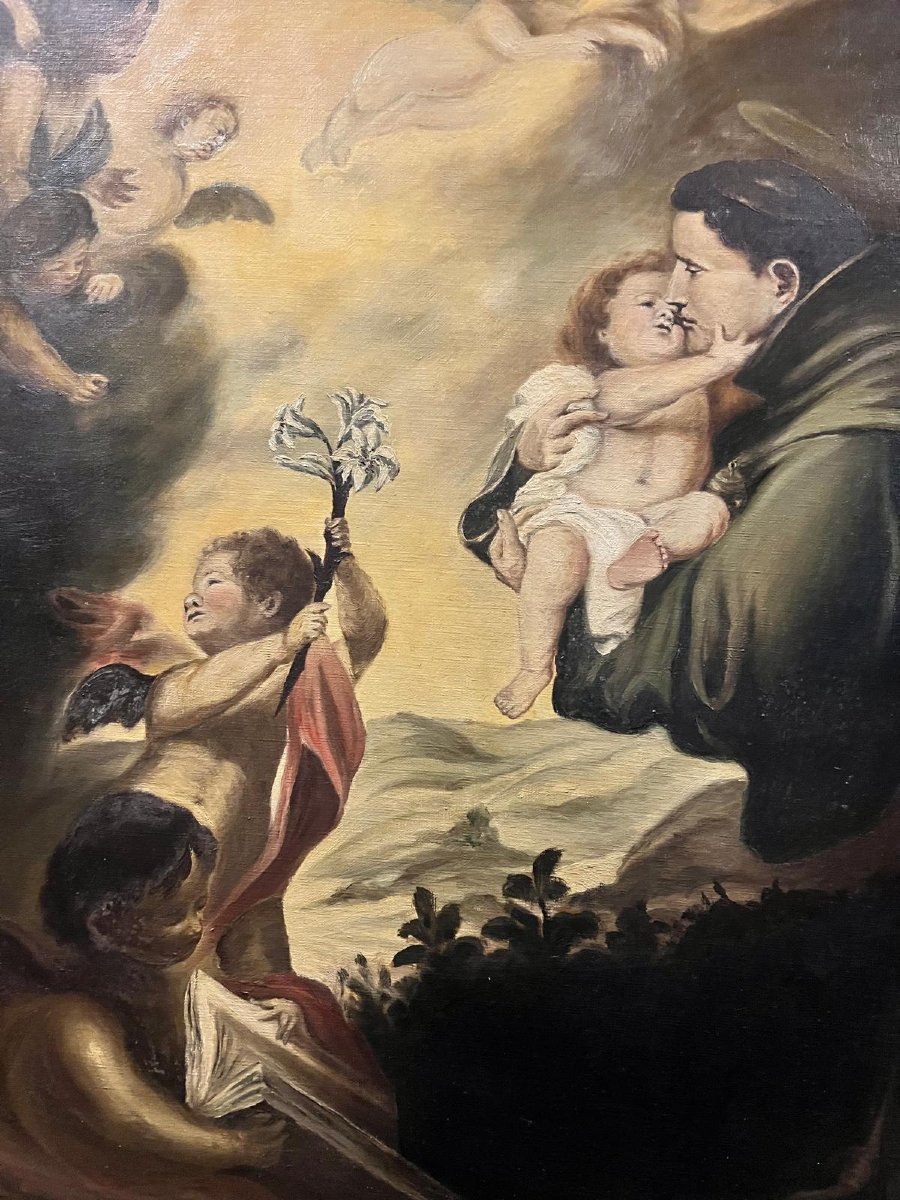 Tableau Copie de Murilo Signé  G. Margalet Huile sur toile. -photo-2