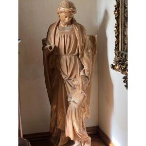 Terracotta Sculpture, The Hands Were Cut Off At The Time When All Statues Were Amputated. 