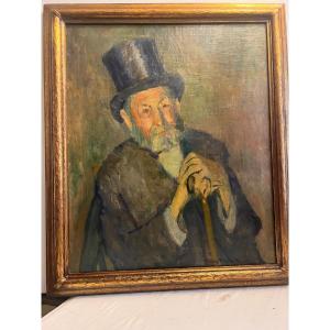 Painting: Portrait Of A Man (u.s.a.). Signed Dorothy Randolph Byard (1885–1974). Oil On Canvas.