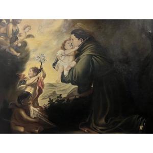 Tableau Copie de Murilo Signé G. Margalet Huile sur toile.
