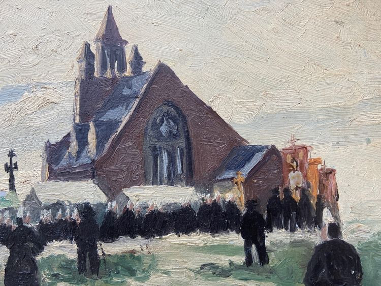 Bretonne School - Pardon Procession At Our Lady Of Joy In Penmarch-photo-2