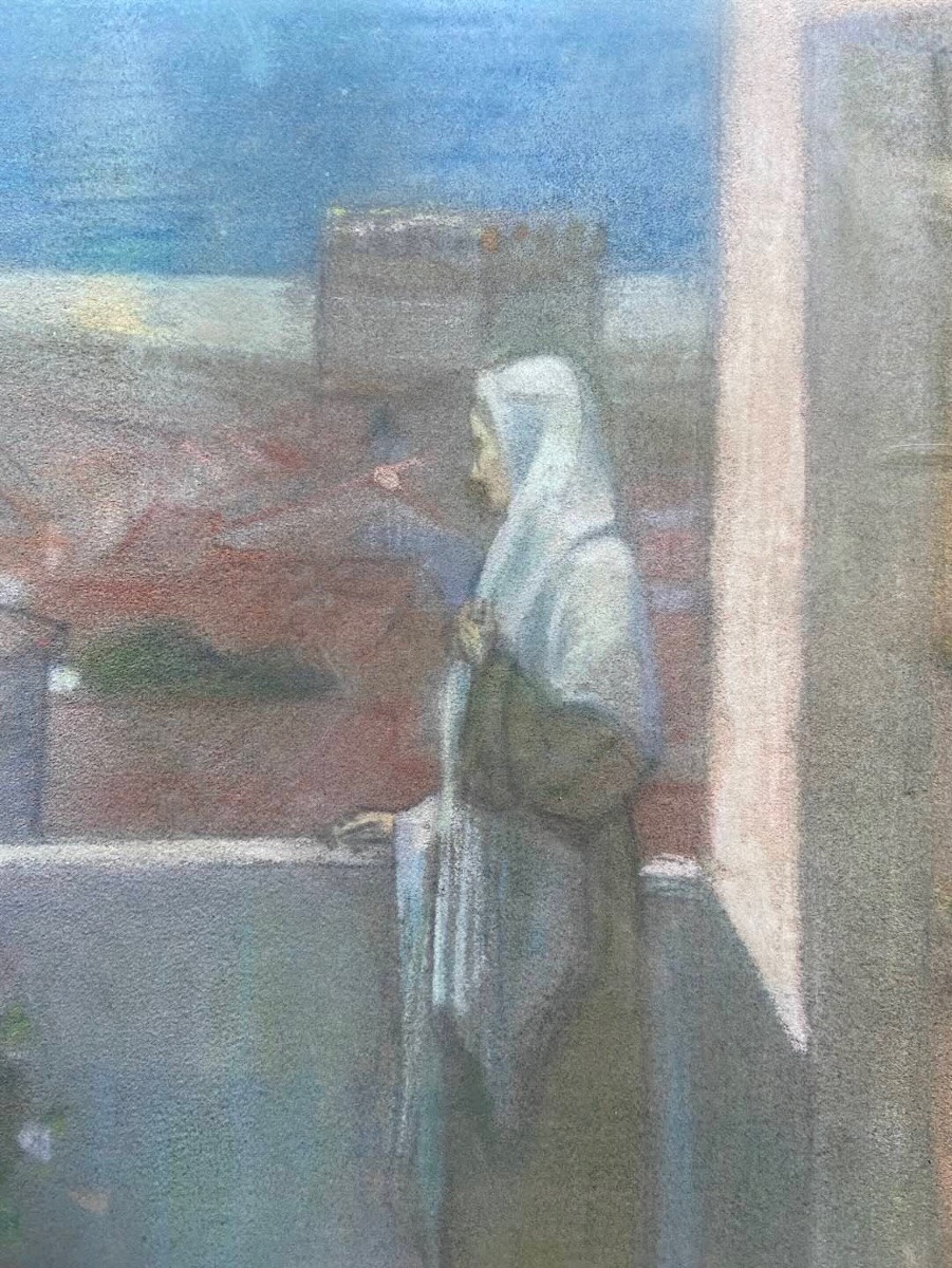 Pastel d'après Pierre PUVIS DE CHAVANNES -photo-2