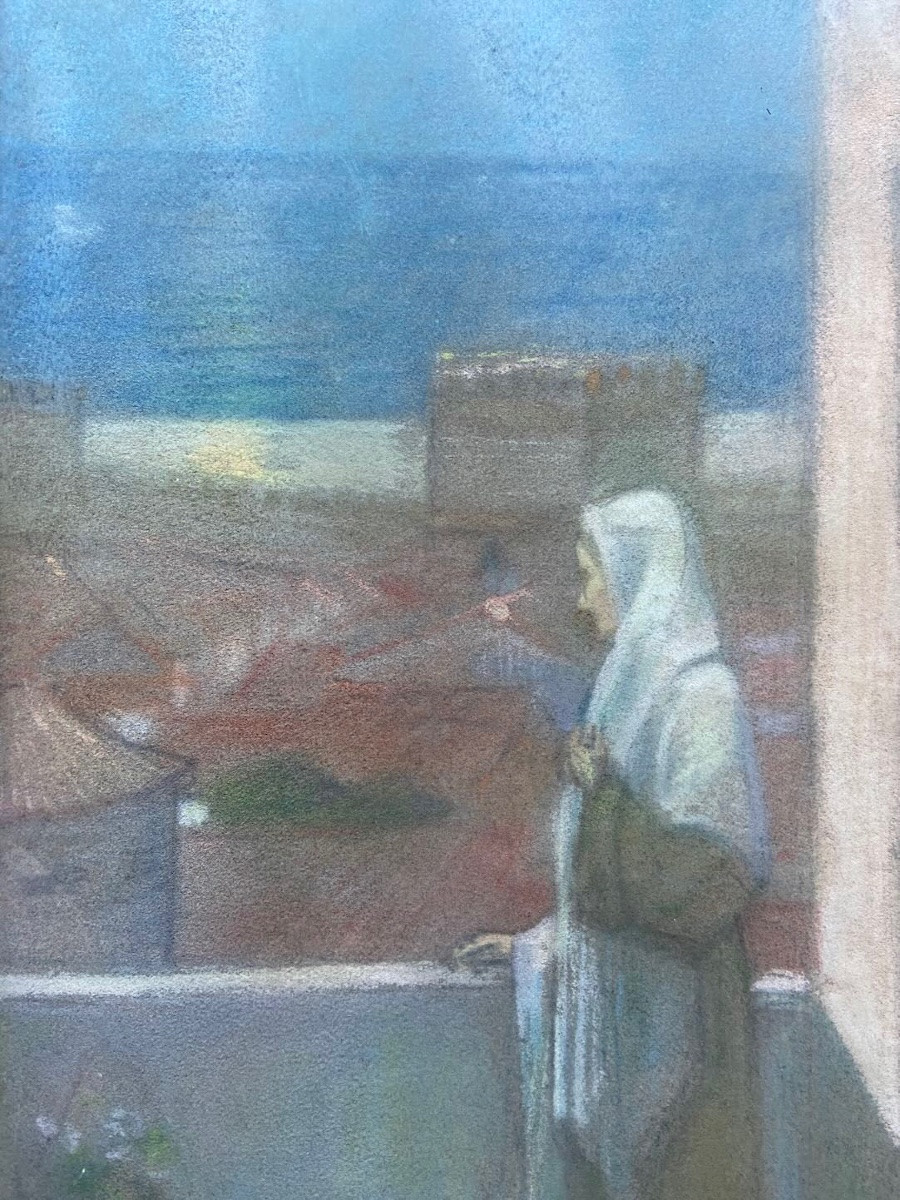 Pastel d'après Pierre PUVIS DE CHAVANNES -photo-3