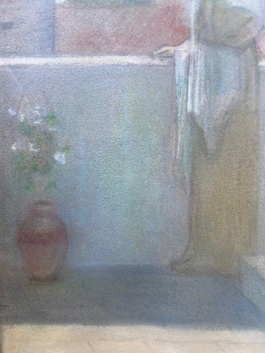 Pastel d'après Pierre PUVIS DE CHAVANNES -photo-1