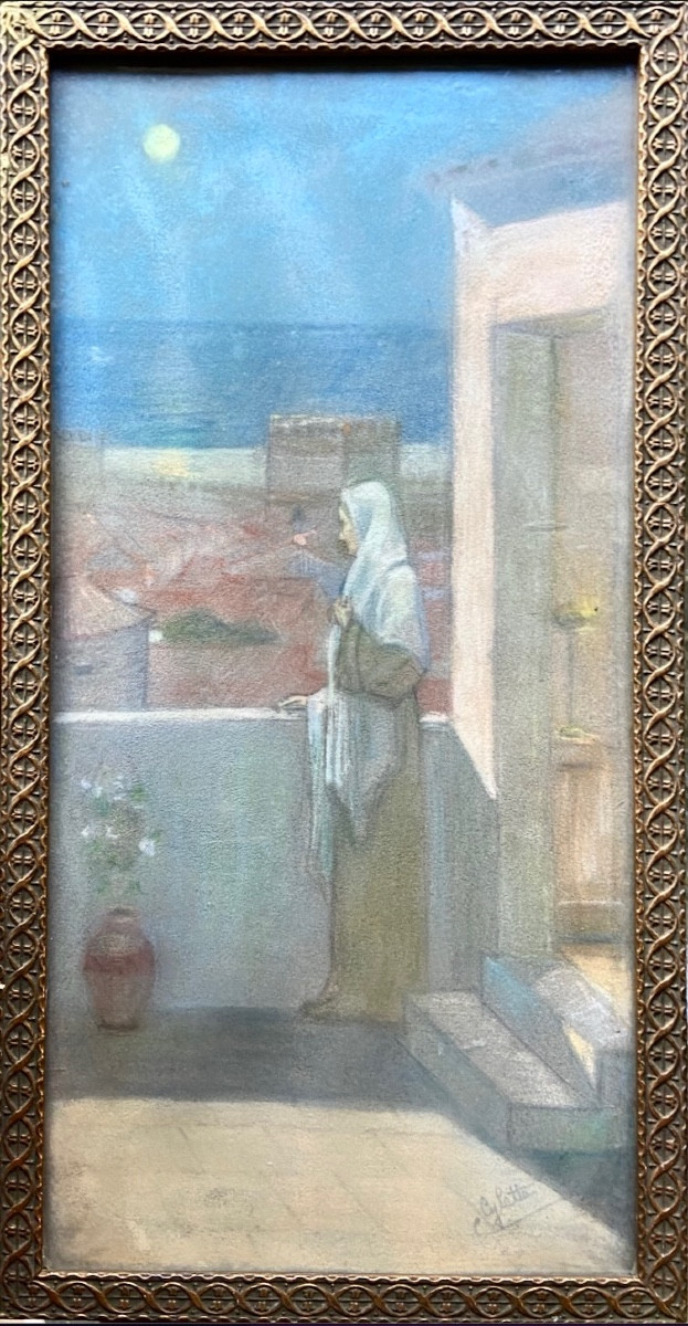Pastel d'après Pierre PUVIS DE CHAVANNES 