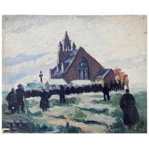 Ecole BRETONNE - Le pardon à Notre-Dame de la joie à Penmarch'