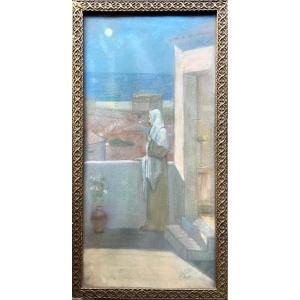 Pastel d'après Pierre PUVIS DE CHAVANNES 