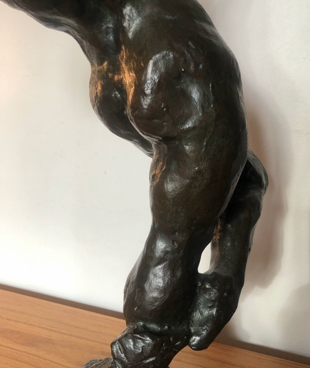 Jacques Gestalder (1918-2006) Very Large Bronze Sculpture-photo-3