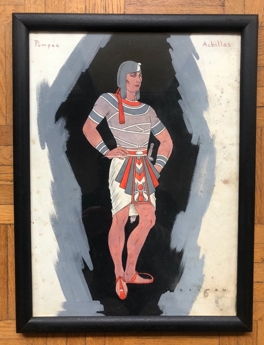 René  RANSON (1891-1977) Achille, Pompée, Théâtre  Début XX Siècle-photo-2