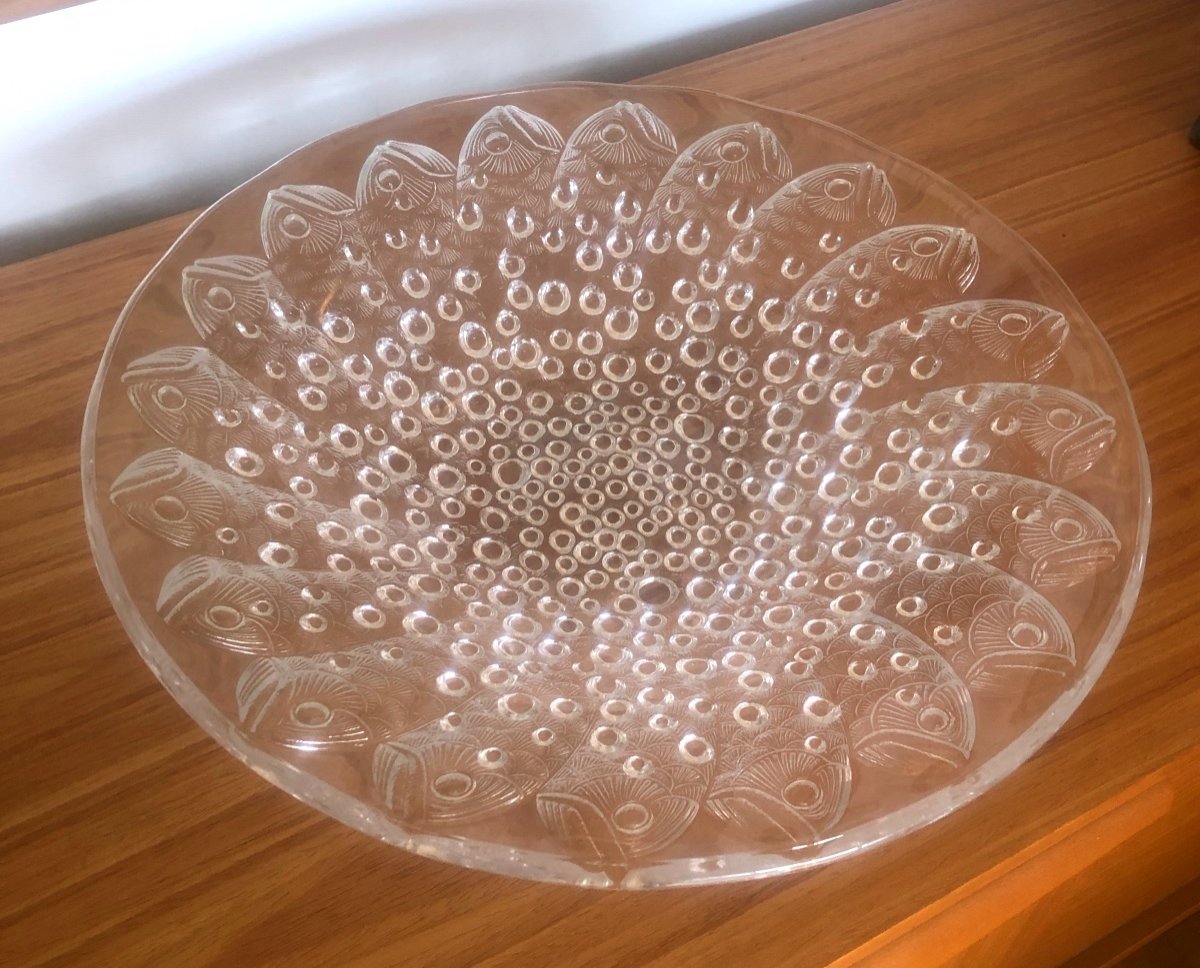 René Lalique (1860-1945) Roscoff Dish With Fish