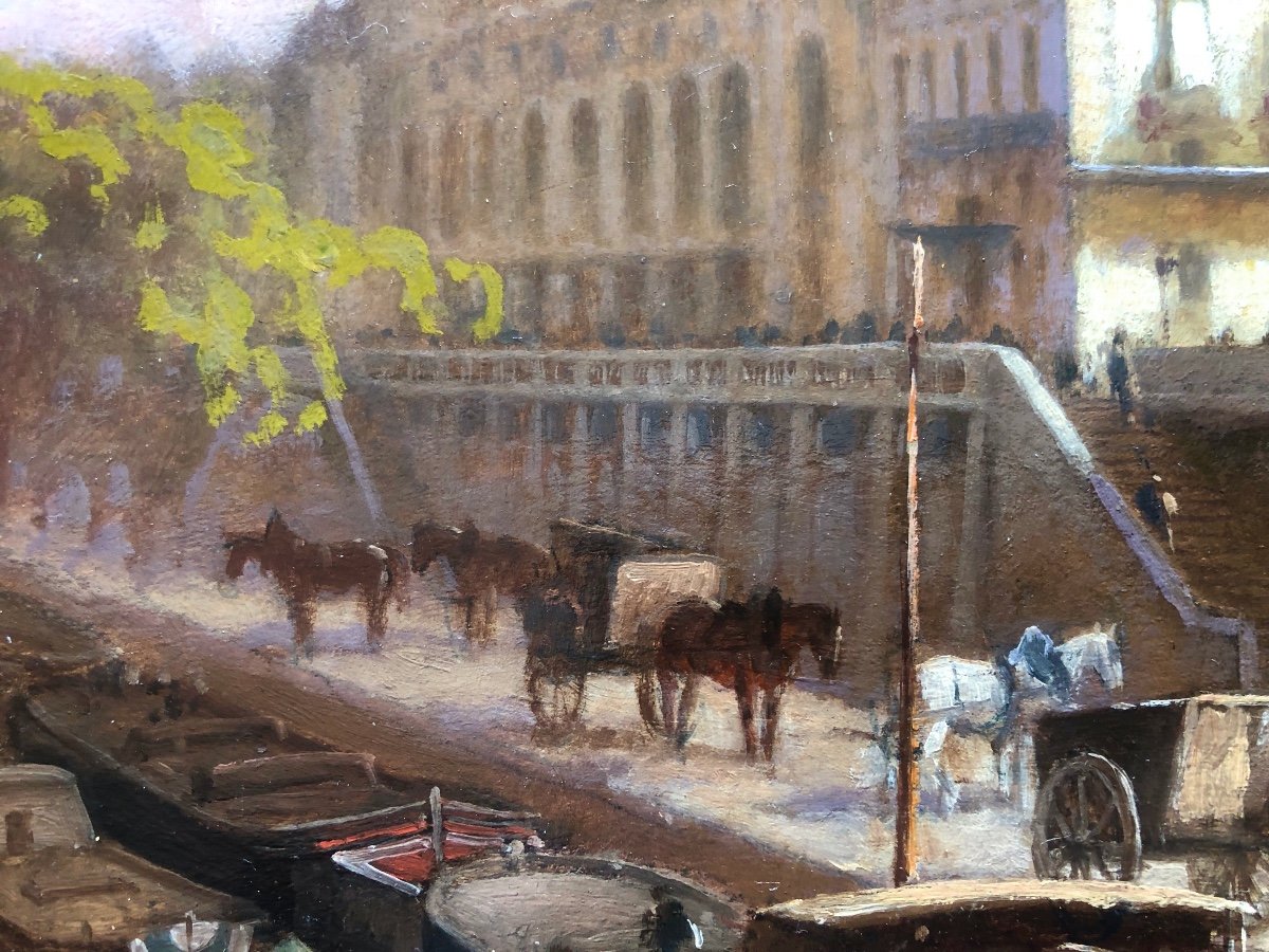 William Baptiste Baird (1847-1917)  Gare d'Orsay à Paris En 1914, peintre américain -photo-2