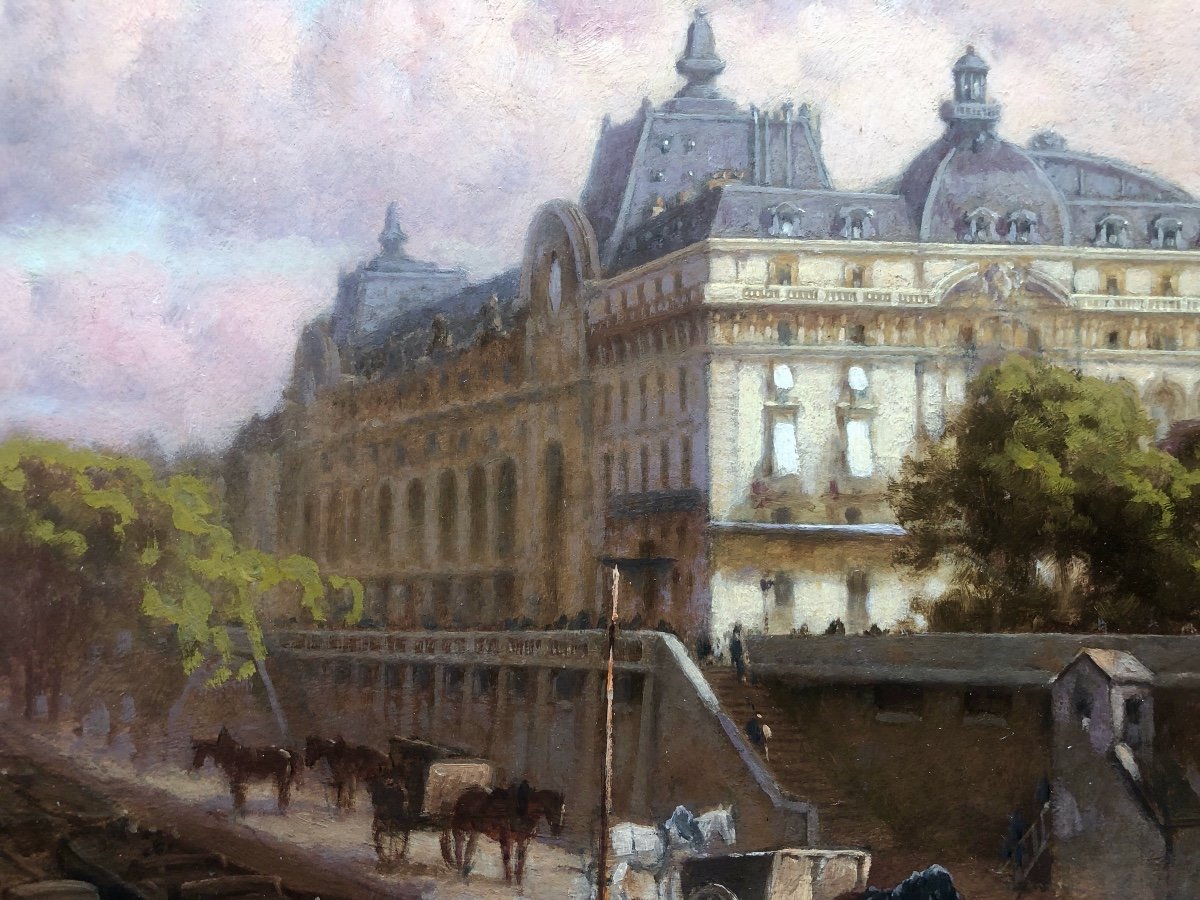 William Baptiste Baird (1847-1917)  Gare d'Orsay à Paris En 1914, peintre américain -photo-4
