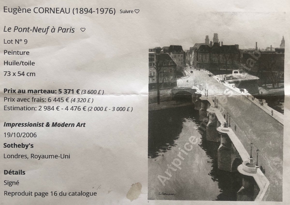 Eugène Corneau (1894-1976) Pont De Bercy Animated, Year 1930 Painter In 13 Museums-photo-7