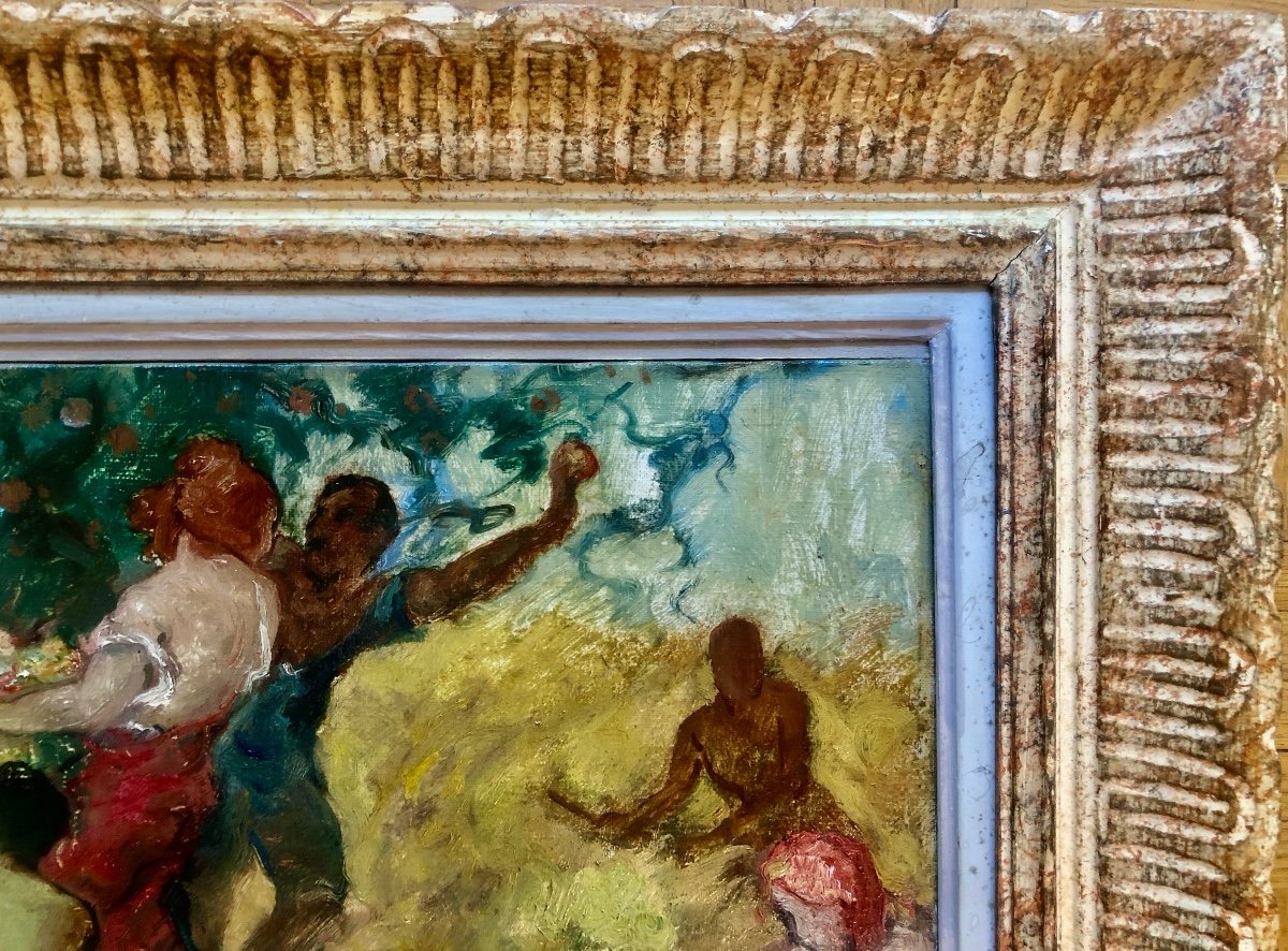 Emile Baes (1879-1954) Scène Bacchanale, Art Nouveau, Art Déco-photo-5