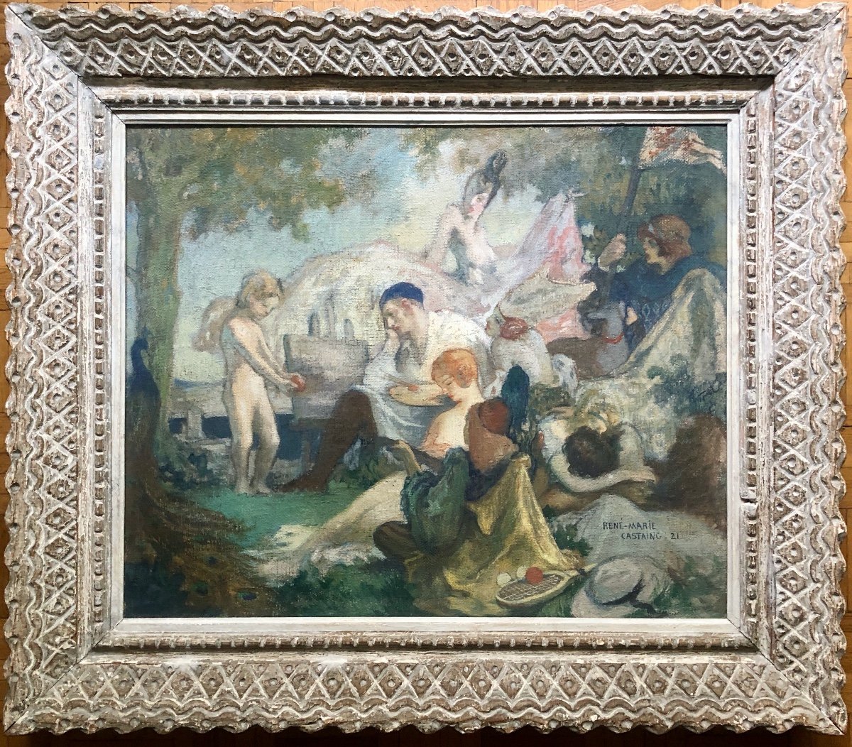 René Marie Castaing (1896-1943) The Four Arts 1921, Prix De Rome 1924-photo-3