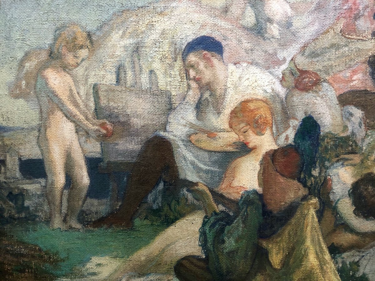René Marie Castaing (1896-1943) The Four Arts 1921, Prix De Rome 1924-photo-2