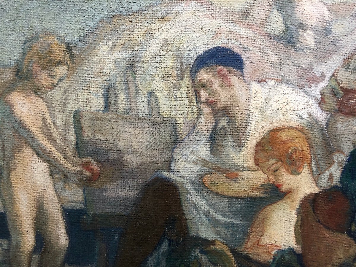 René Marie Castaing (1896-1943) The Four Arts 1921, Prix De Rome 1924-photo-2