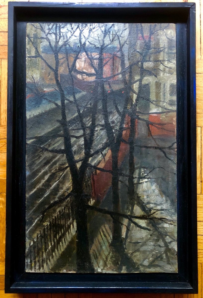 American School, Year 1951 "view From A Suburban Window"-photo-1