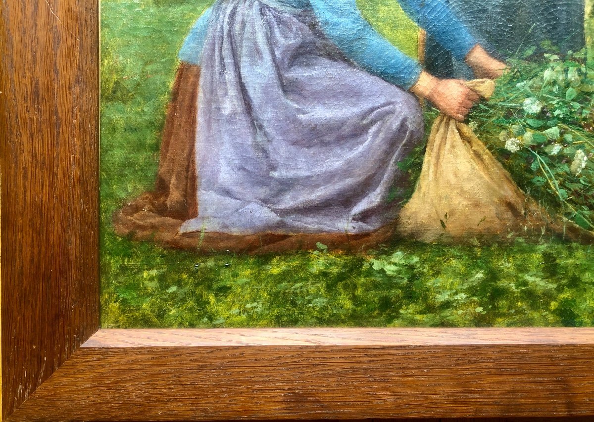Philippe Parrot (1831-1894) Femmes Au Bord Du Fleuve 1887, Peintre Aux Musées-photo-4