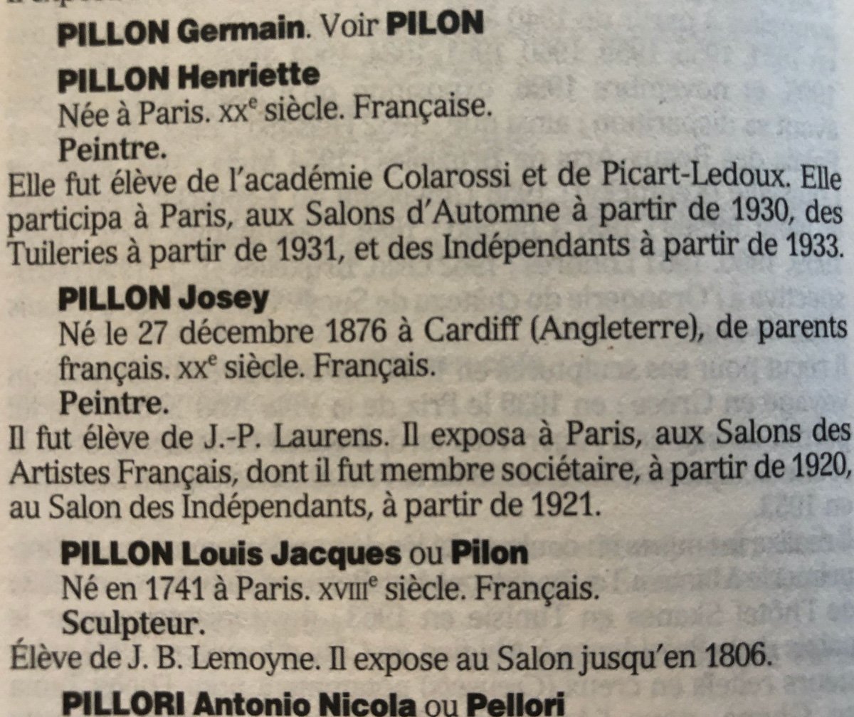 Josey  Pillon (1876- ?) Marine,  Art Déco-photo-3