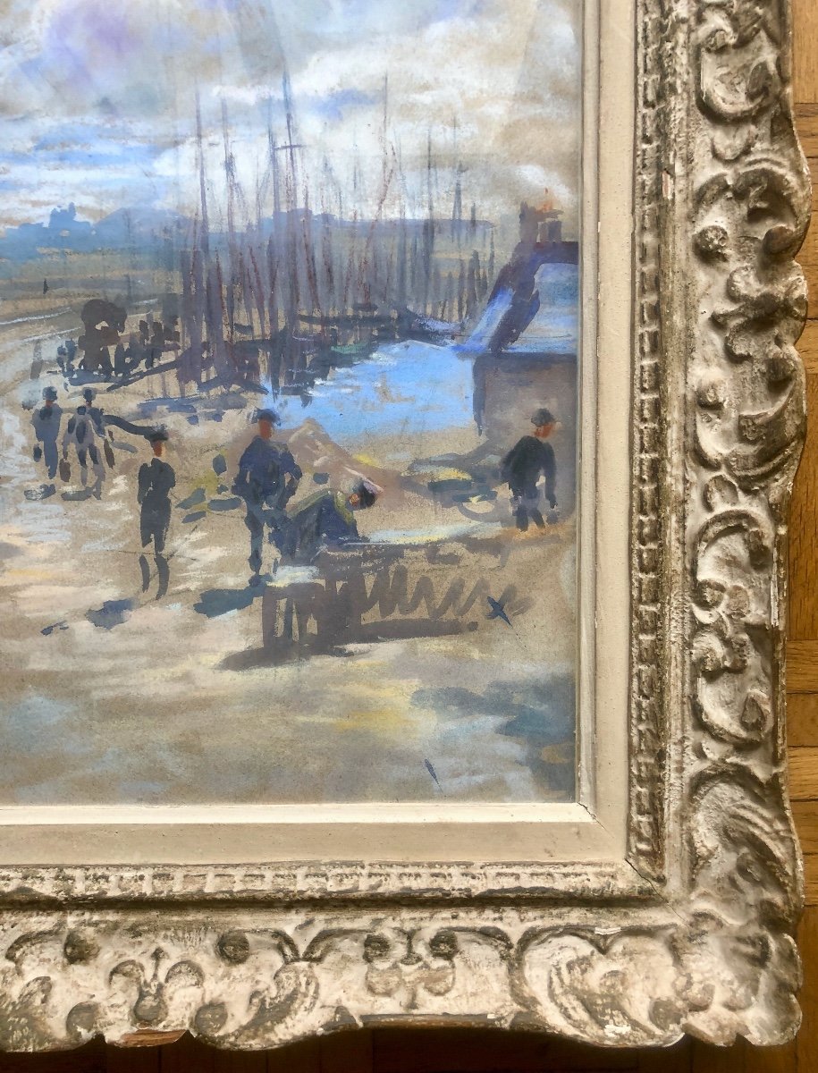 Josey  Pillon (1876- ?) Marine,  Art Déco-photo-4