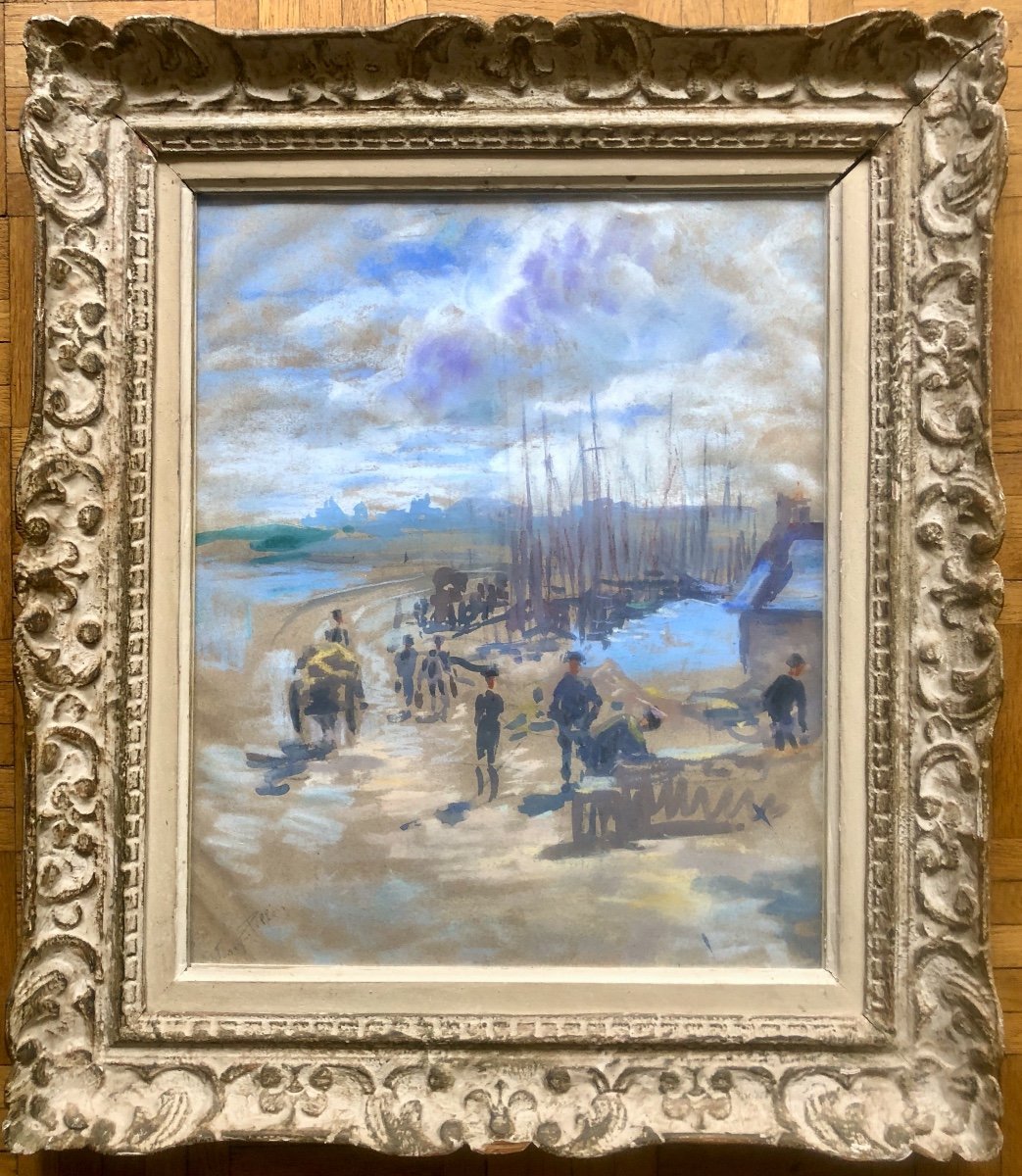 Josey  Pillon (1876- ?) Marine,  Art Déco