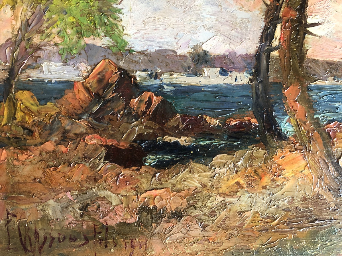 H. W Crassons (1883-1953) American Painter, The South Of France 1911-photo-1