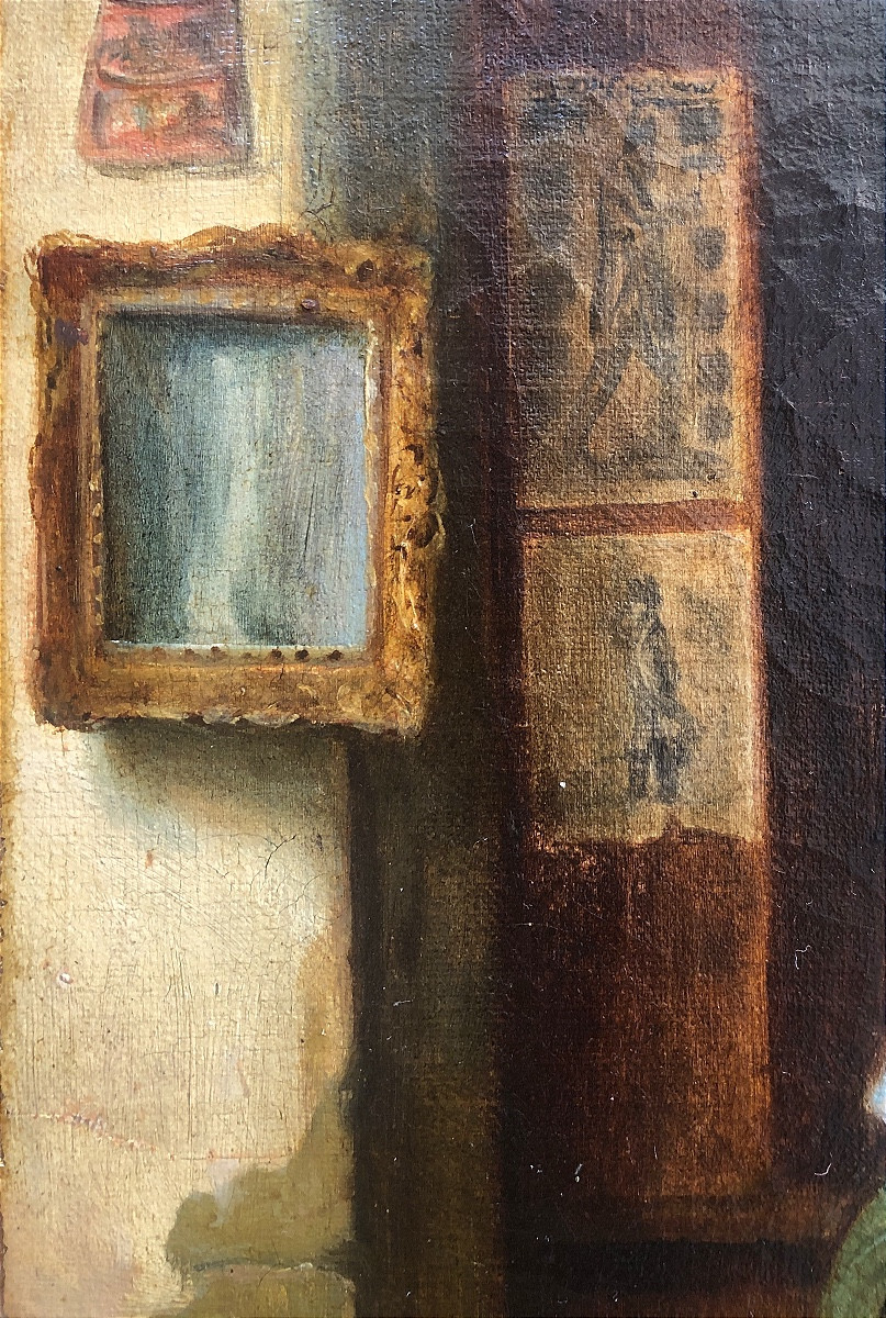Scène d'Intérieur, Le barbier/coiffeur Début XIX Siècle -photo-4