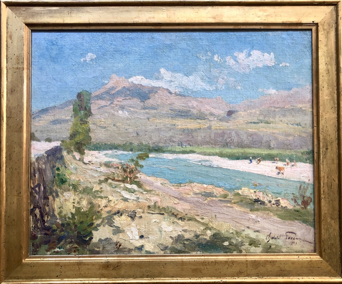 Oswald Poreau (1877-1955) Les Savines In The Hauts-alpes 1929 