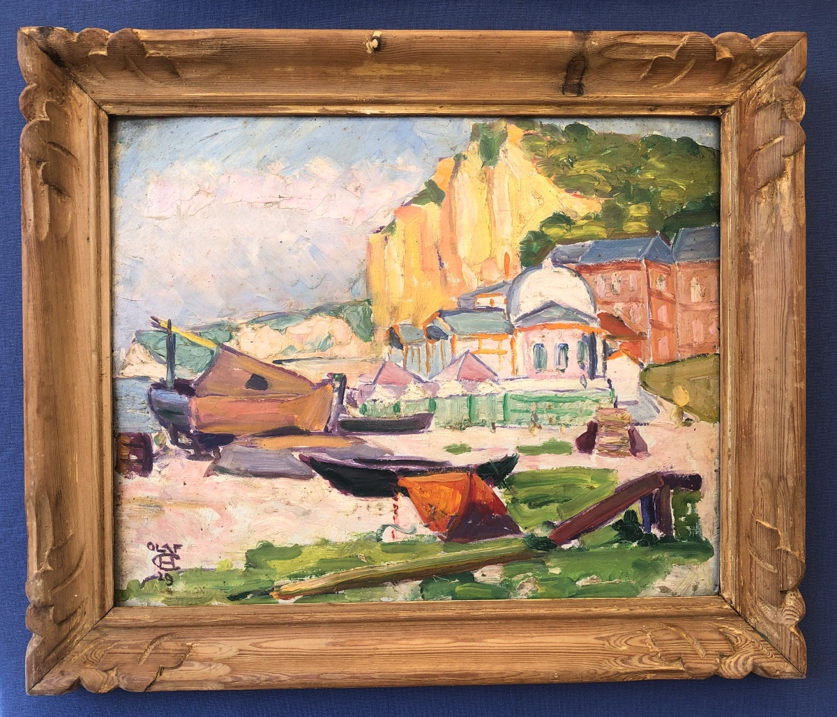 Olaf Christiansen  (1901-1990)  Yport en Normandie 1929