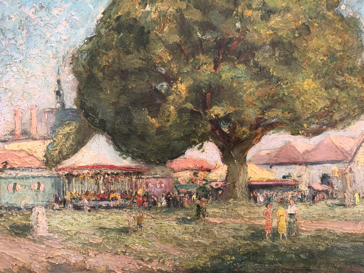 Leopold Smetana 20th Century, Village Festival, Bouilly In 1937-photo-2