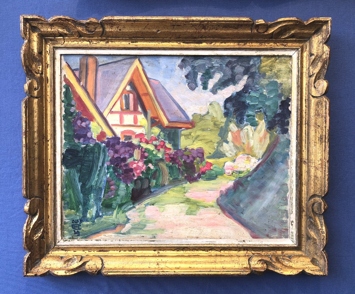  Olaf Christiansen  (1901-1990)  Yport- Duglé en Normandie 1929-photo-2