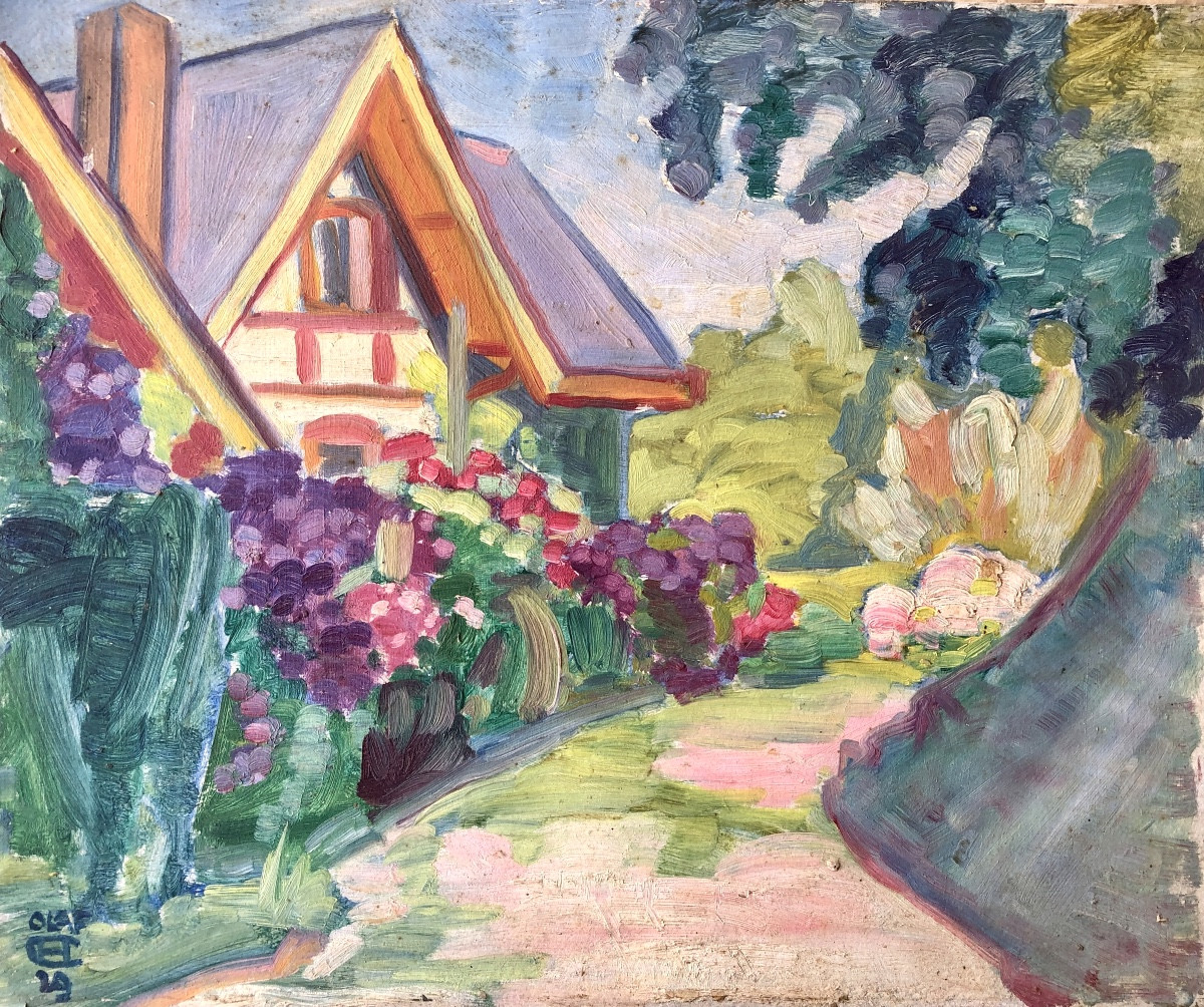  Olaf Christiansen  (1901-1990)  Yport- Duglé en Normandie 1929-photo-3
