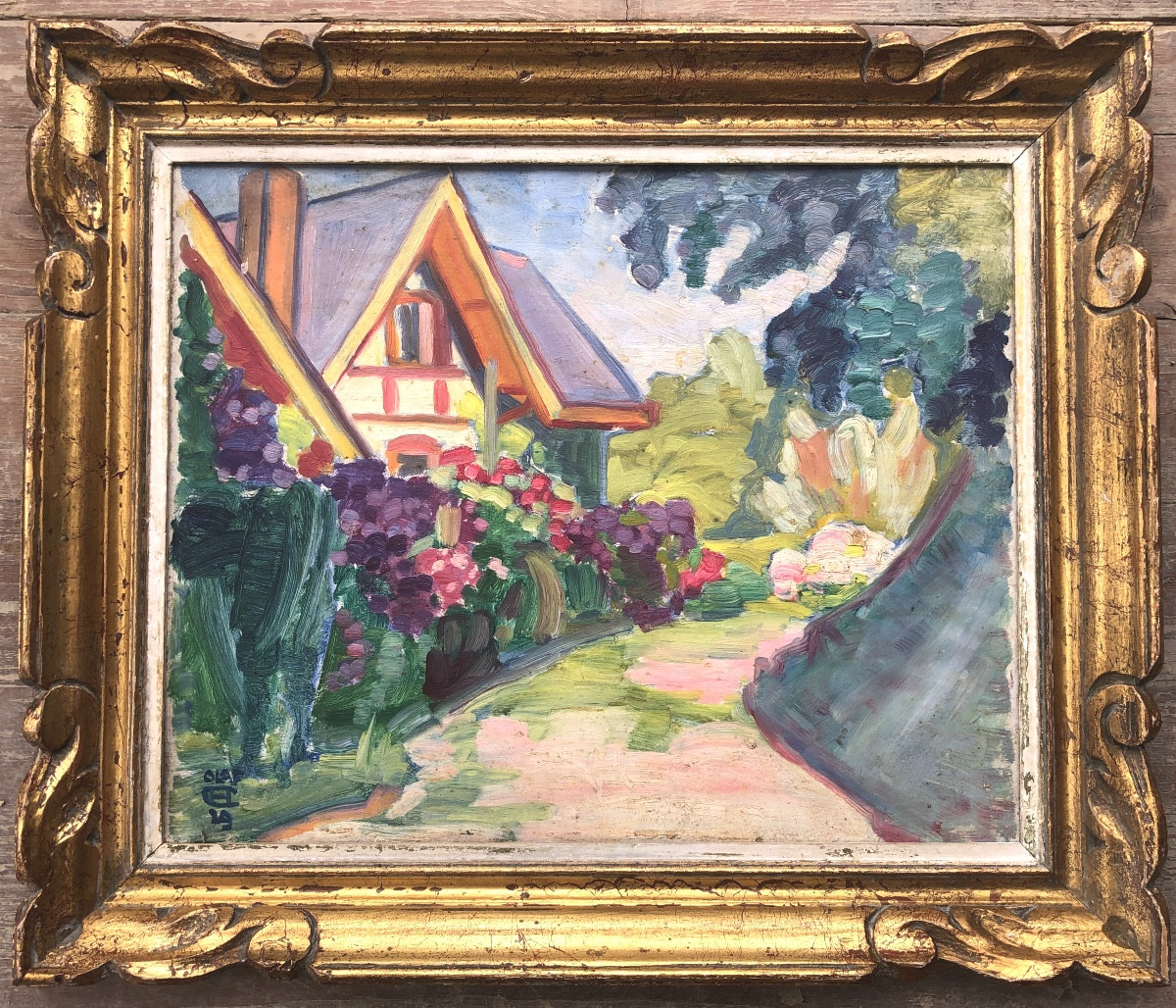  Olaf Christiansen  (1901-1990)  Yport- Duglé en Normandie 1929