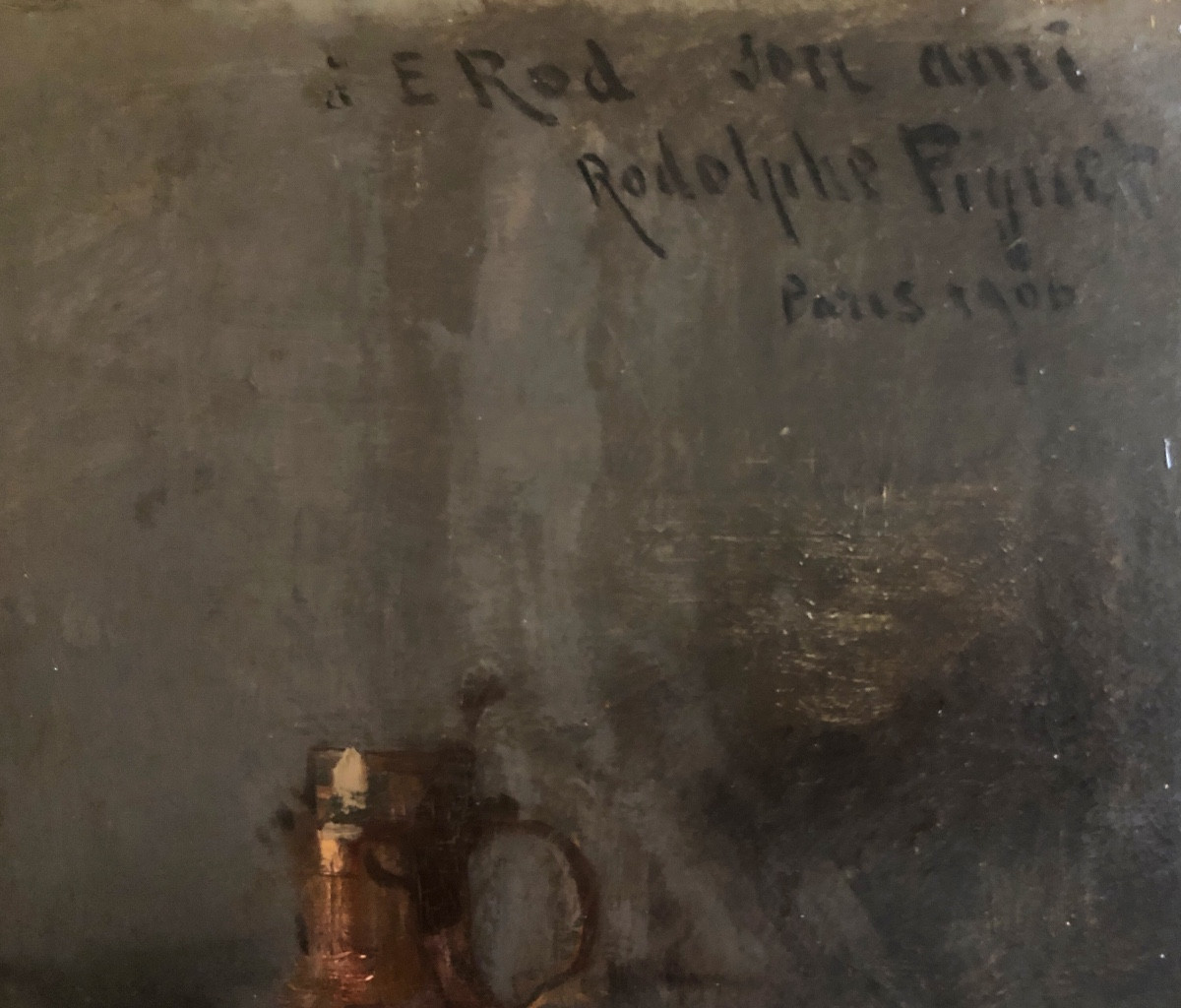 Rodolphe Piguet (1840-1915) Swiss Painter, Interior Scene Paris 1906, Geneva Museum-photo-3