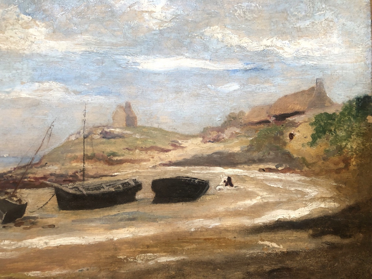 François Bournichon, 19th Century, Double-sided Marine Marine-photo-3