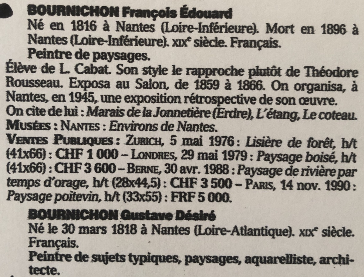 François Bournichon, 19th Century, Double-sided Marine Marine-photo-1