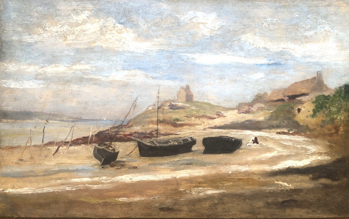 François Bournichon, 19th Century, Double-sided Marine Marine