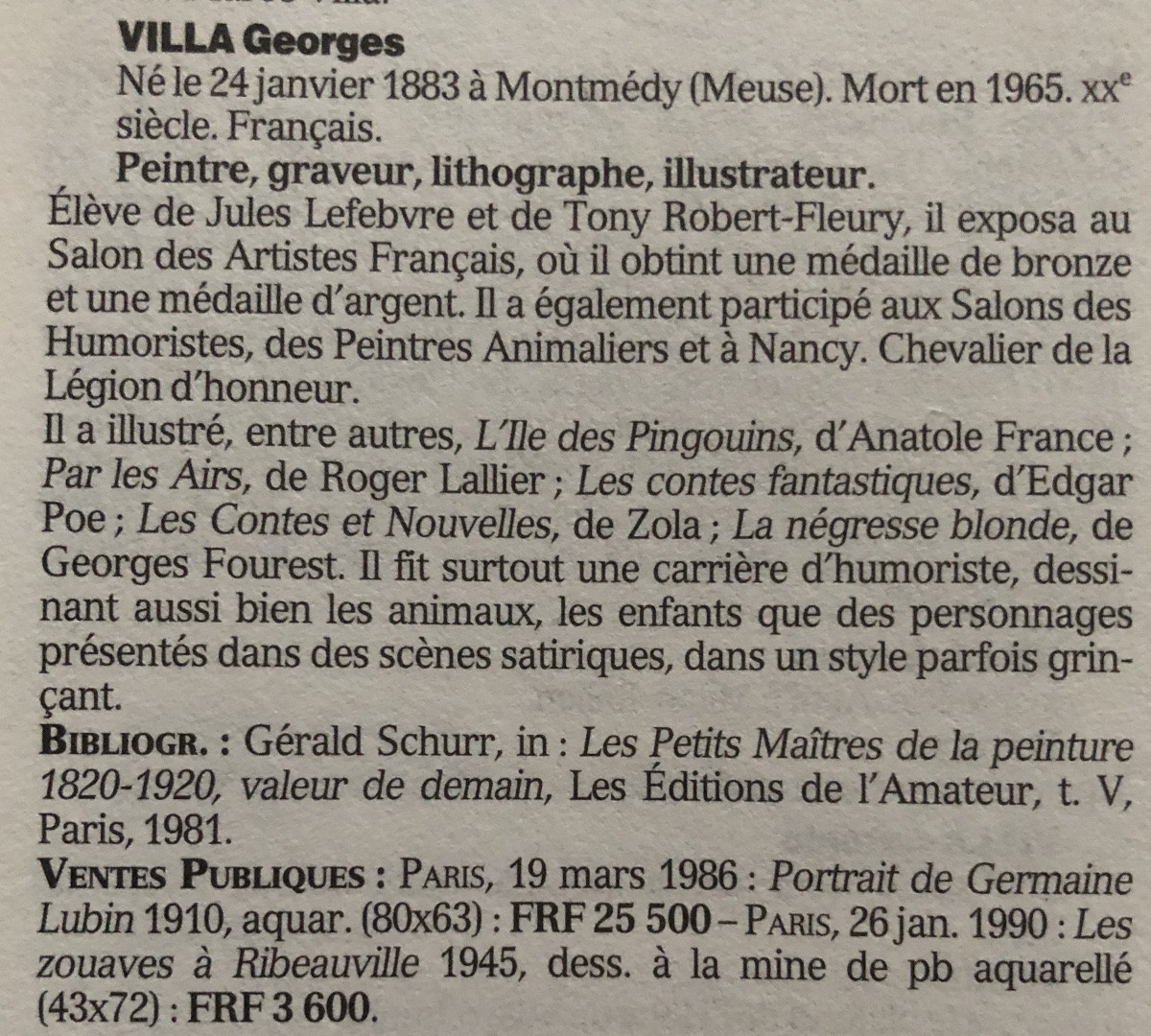 Georges Villa (1883-1965) L'enfant et l'âne, Dessin coloré 1942, Art Déco-photo-3