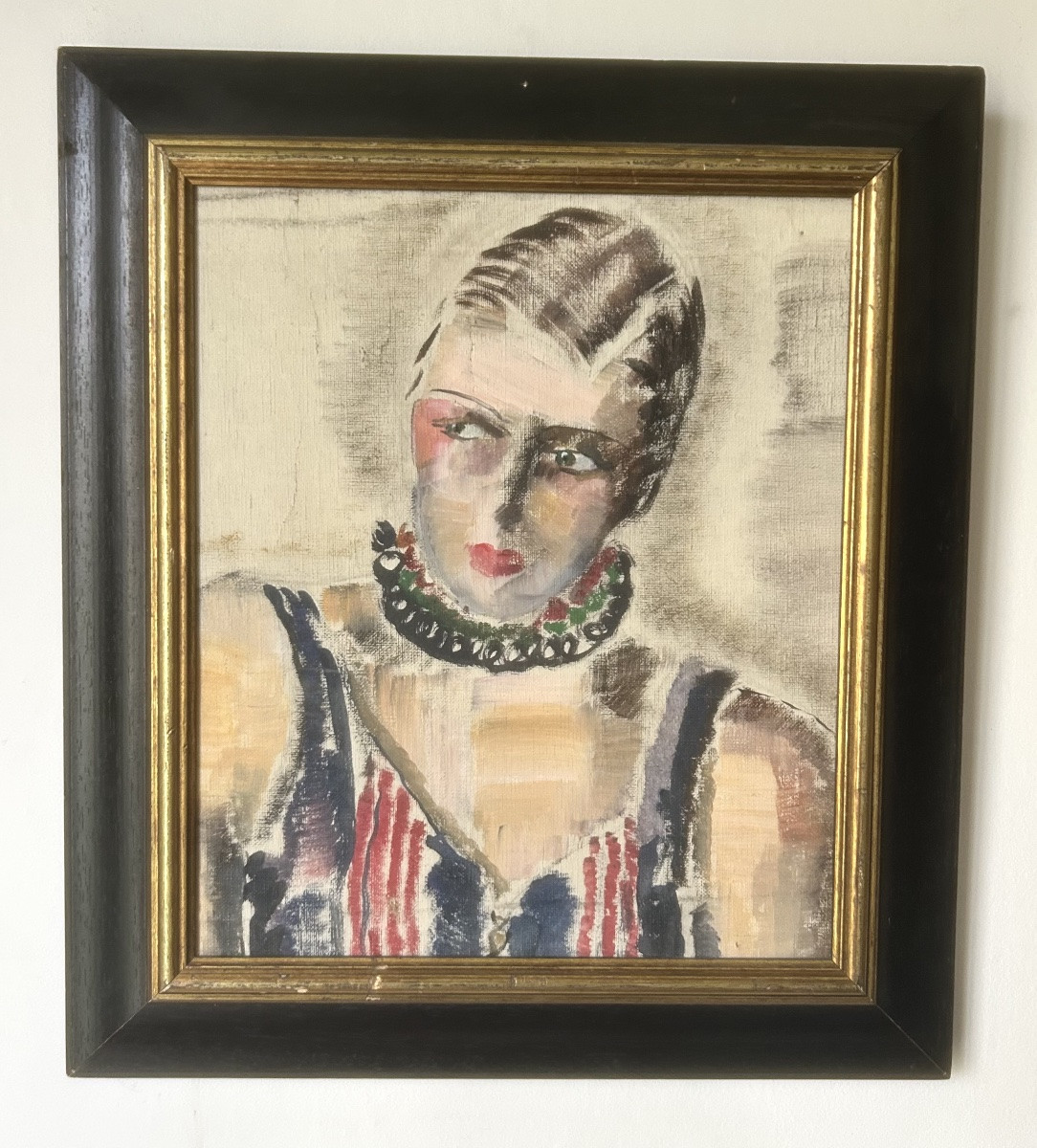 Maud Canet Or Canet-pillon (20th Century) Portrait Of A Young Woman, Art Deco-photo-3