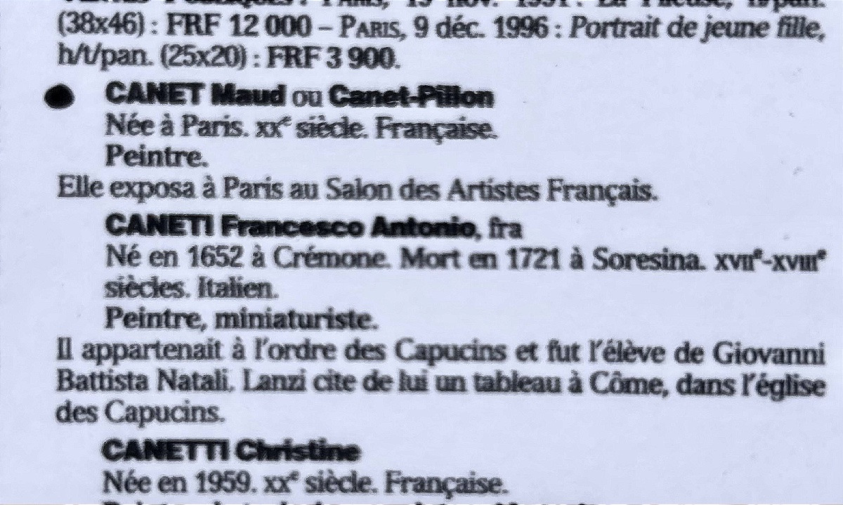 Maud Canet Or Canet-pillon (20th Century) Portrait Of A Young Woman, Art Deco-photo-4