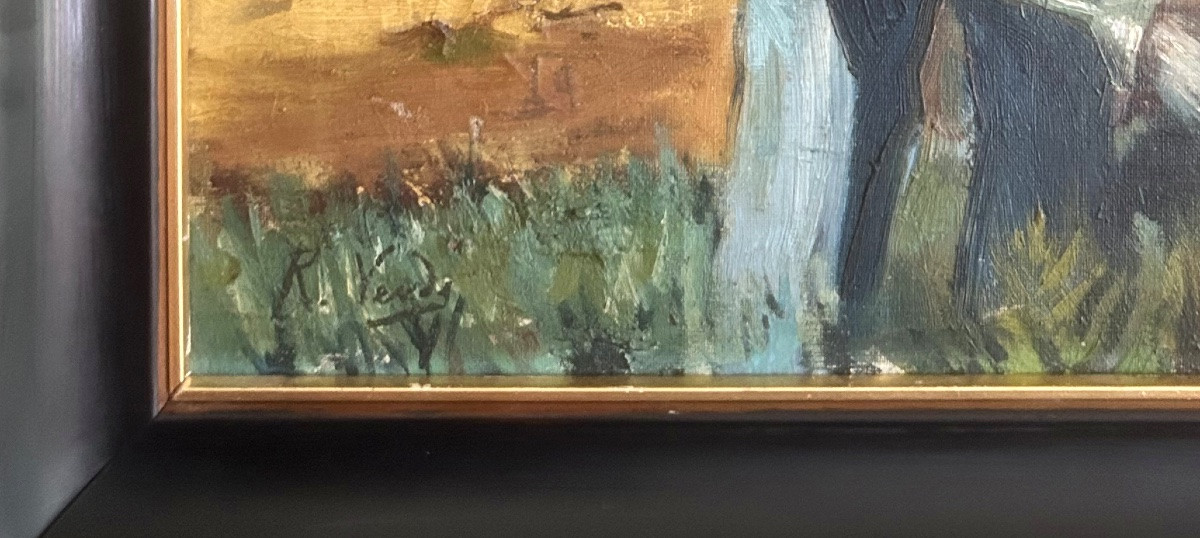 Verde Rubio Riccardo (1876-1955) The Gardener, Early 20th Century, Spanish School-photo-3