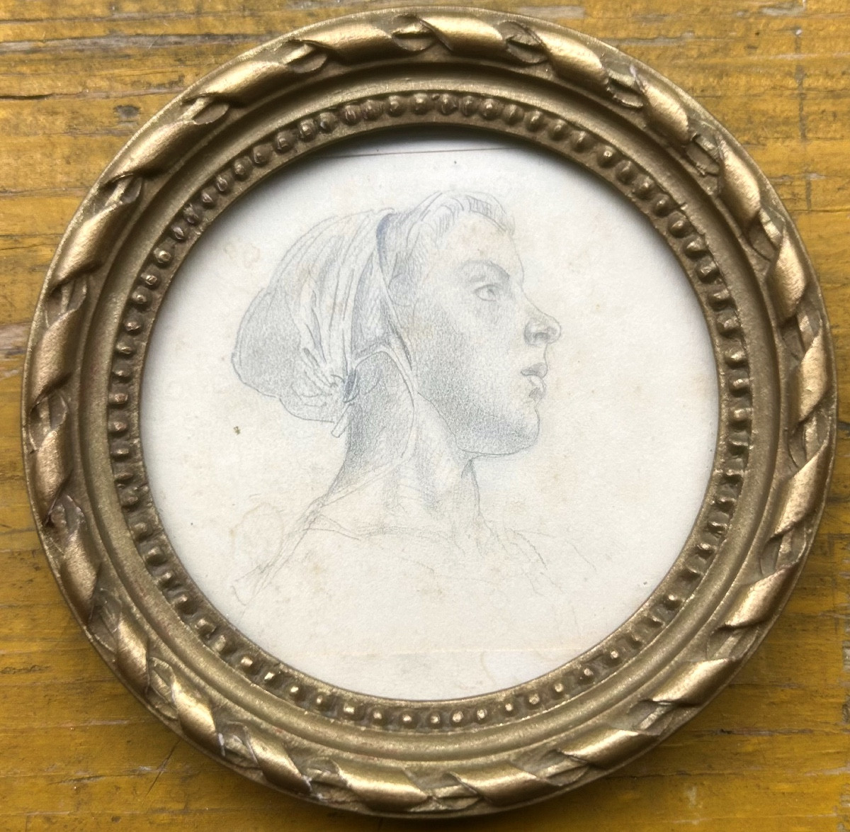 Drawing Of A Young Woman Late 19th Century-photo-3