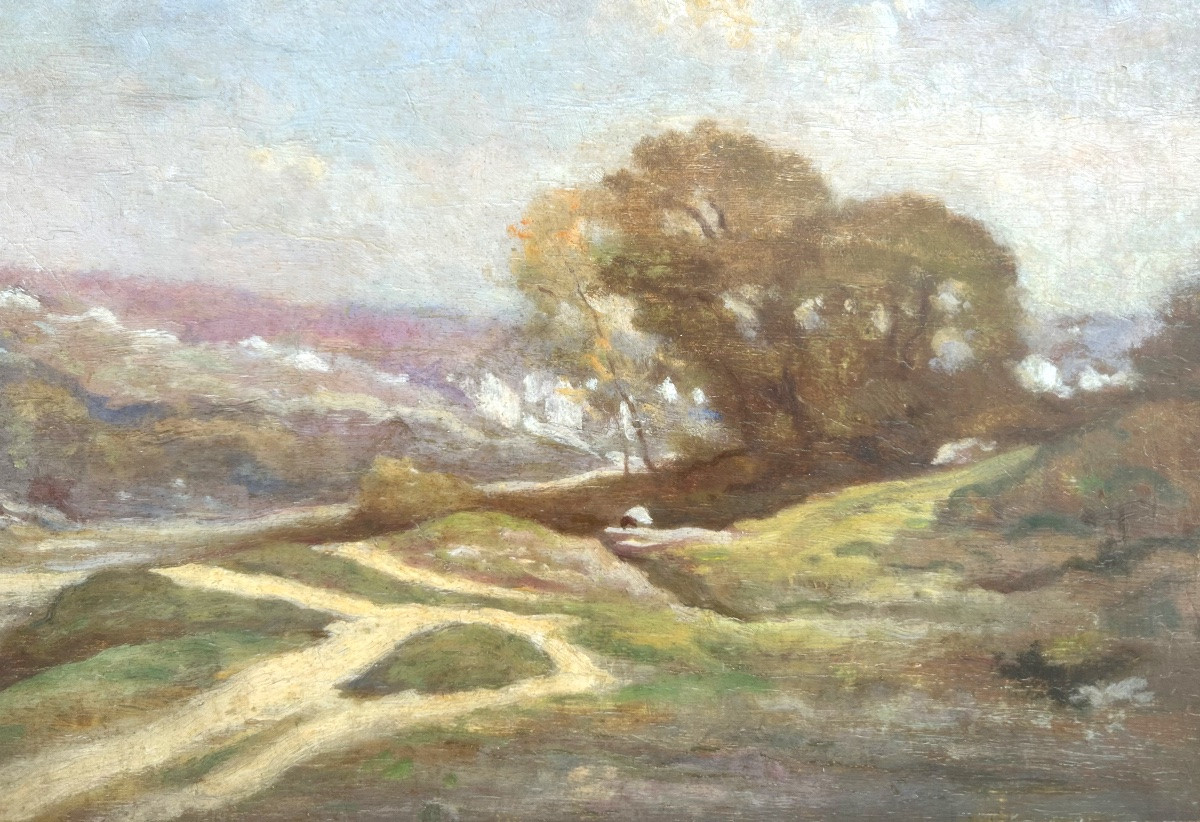 François Bournichon (1816-1896) Landscape Late 19th Century-photo-3