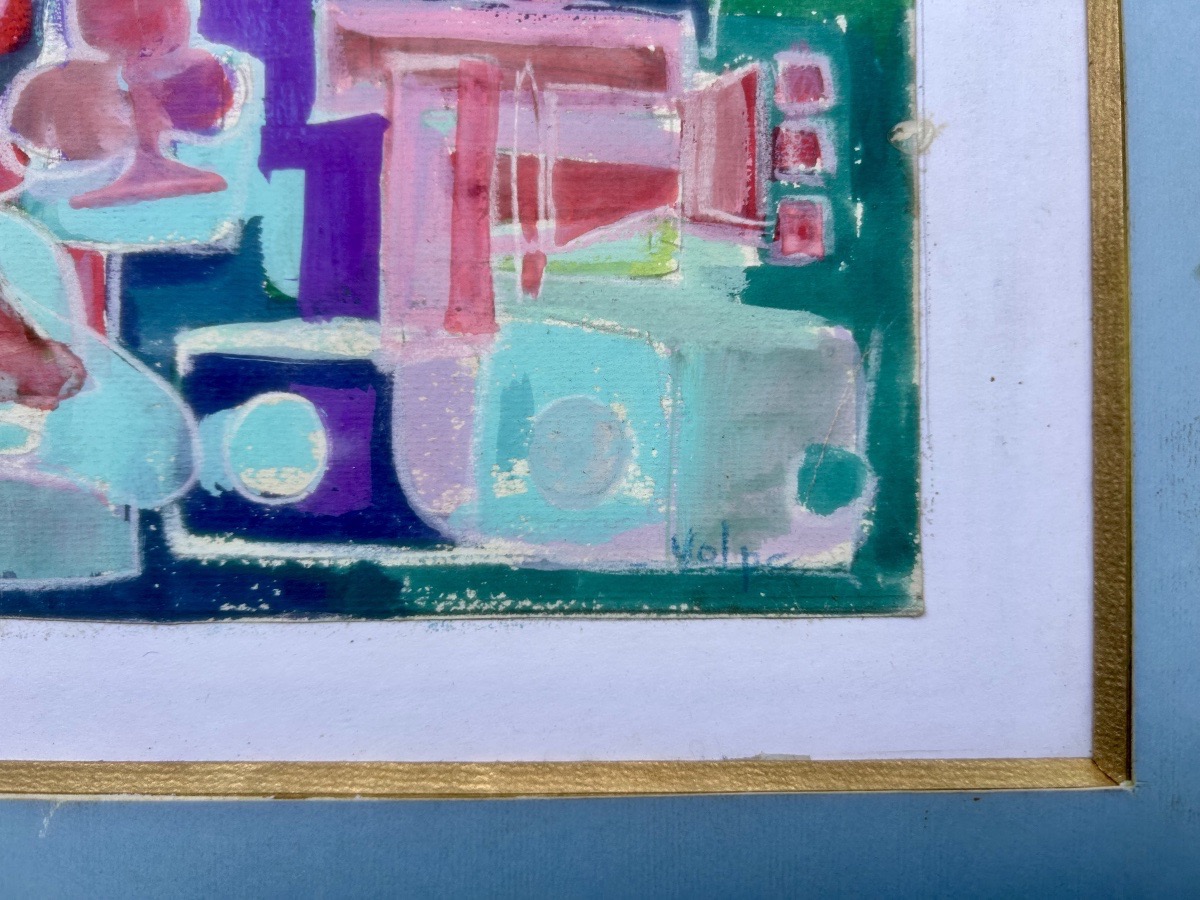 Michele Volpe (b. 1941) Cubist Composition 1960-1970-photo-3