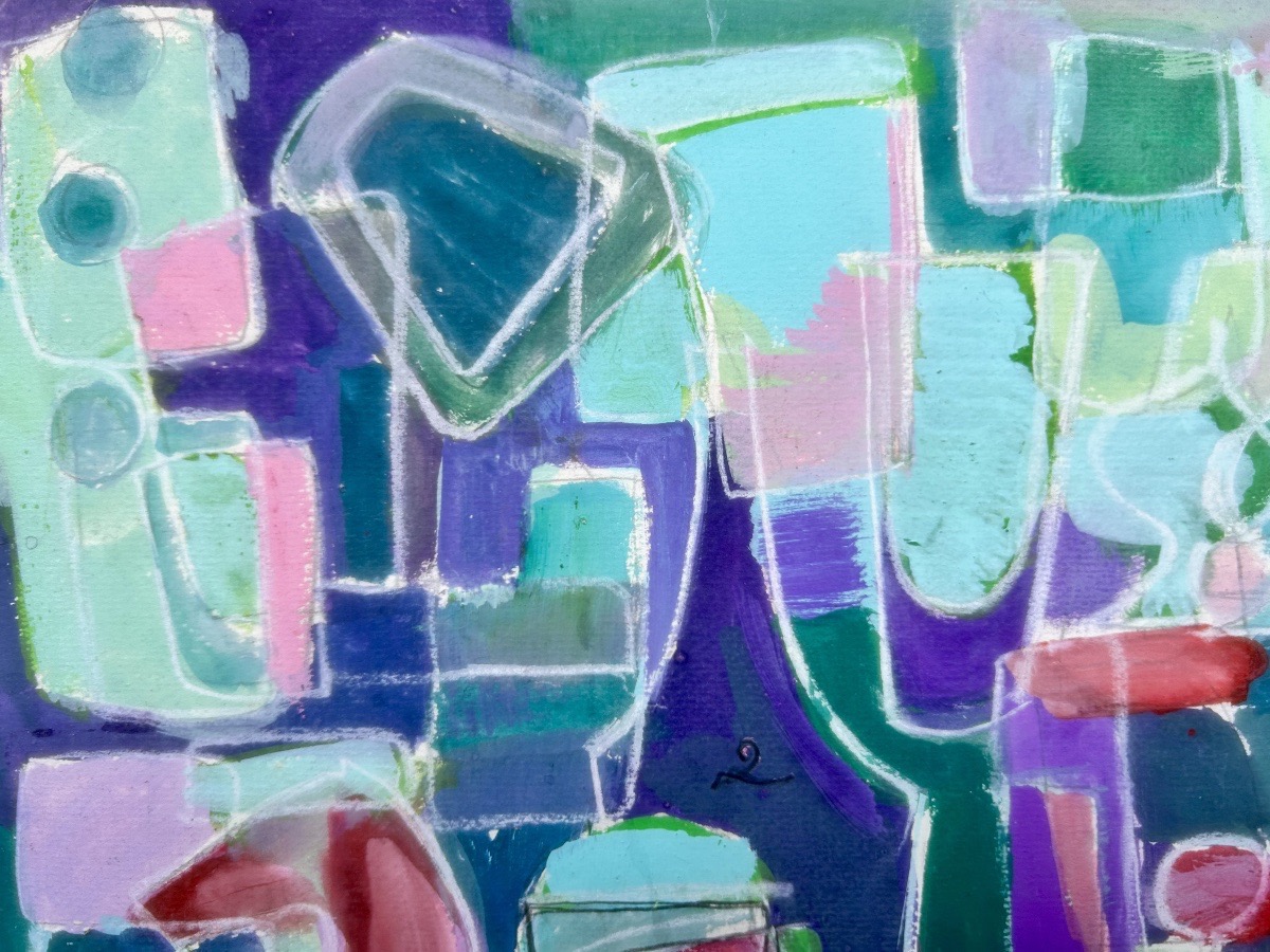 Michele Volpe (b. 1941) Cubist Composition 1960-1970-photo-4