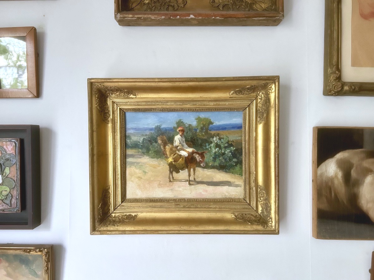 Gabriel Edouard THURNER (1840-1907) Oriental sur son âne, XIX siècle-photo-4