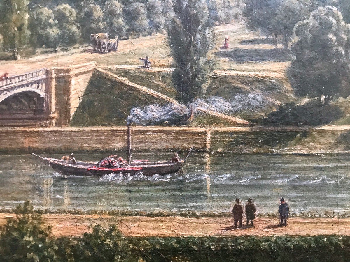  Vue Du Pont De Suresnes Et Le Bois De Boulogne En 1873 Par Baliat-photo-5
